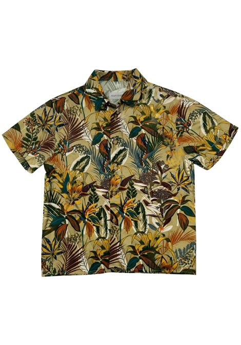 Green viscose shirt for children Manuel Ritz | 3381VERDE